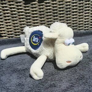 Serta Sheep Lamb Number #1 Plush Stuffed Animal - White, Blue Eyes 8" 2019